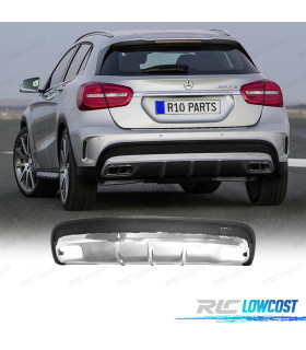 DIFFUSEUR MERCEDES X156 AMG 13-19 LOOK AMG GLA45 CHROMÉ