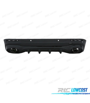 DIFFUSEUR MERCEDES X247 20- LOOK GLB35 + EMBOUTS D'ÉCHAPPEMENT NOIR