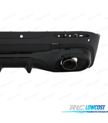 DIFFUSEUR MERCEDES X247 20- LOOK GLB35 + EMBOUTS D'ÉCHAPPEMENT NOIR