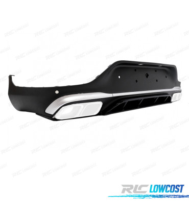 DIFFUSEUR MERCEDES GLC C253 COUPÉ 15-22 LOOK AMG GLC63 ARGENTÉ