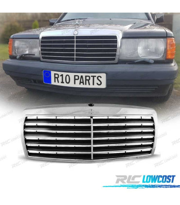 CALANDRE MERCEDES 190 W201 82-93 LOOK AVANTGARDE CHROMÉ