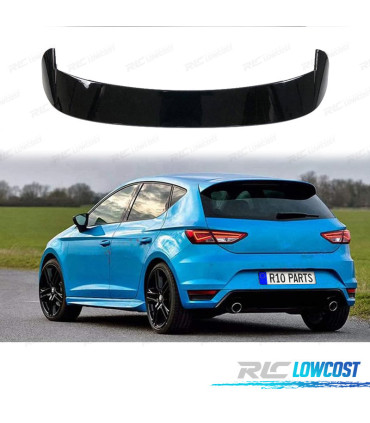 AILERON SPOILER DE TOIT SEAT LEON MK3 5P 13-20 NOIR BRILLANT