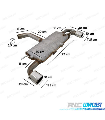 LIGNE D'ECHAPPEMENT SCIROCCO 08- LOOK R