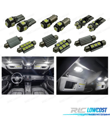 KIT 17 AMPOULES LED INTÉRIEUR POUR AUDI A3 S3 8 V SEDÁN QUATTRO SPORTBACK LIMOUSINE 14-