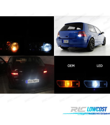 KIT 8 AMPOULES LED EXTÉRIEUR POUR VOLKSWAGEN VW GOLF 4 GTI 99-05