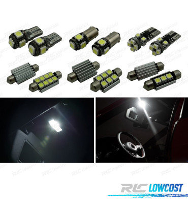 KIT 13 AMPOULES LED INTÉRIEUR POUR VOLKSWAGEN VW GOLF 7 3 5P GOLF ESTATE WAGON VII 14-