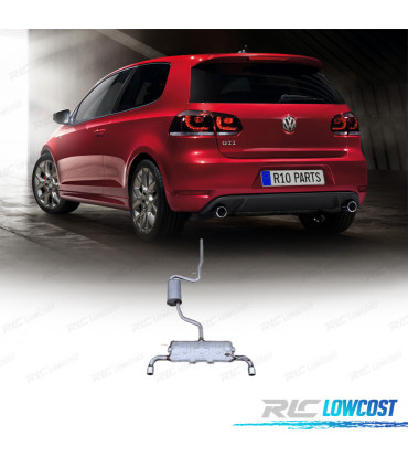 LIGNE D'ECHAPPEMENT VOLKSWAGEN VW GOLF 6 LOOK GTI CATBACK