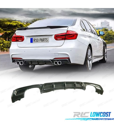 DIFFUSEUR BMW F30 F31 11-15 LOOK M PERFORMANCE CARBONE DOUBLE SORTIE