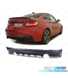 DIFFUSEUR ARRIÈRE BMW F22 F23 LOOK M PERFORMANCE NOIR MAT