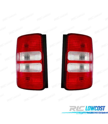 FEUX ARRIÈRE POUR VOLKSWAGEN VW CADDY 1P 10-14 BLANC ROUGE