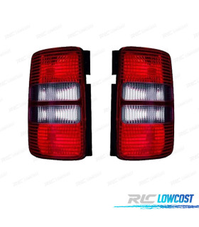 FEUX ARRIÈRE VOLKSWAGEN VW CADDY 2P RESTYLING 10-14 ROUGE FUMÉ