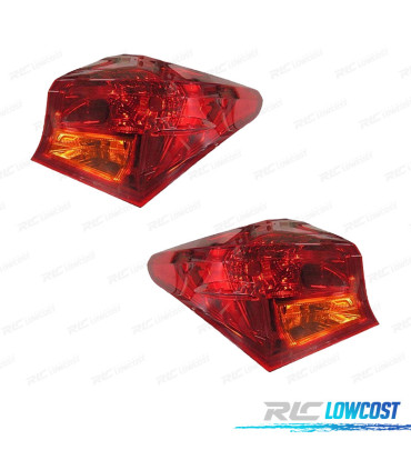 FEUX ARRIÈRE TOYOTA AURIS 5P 13-15 AMBRE ROUGE