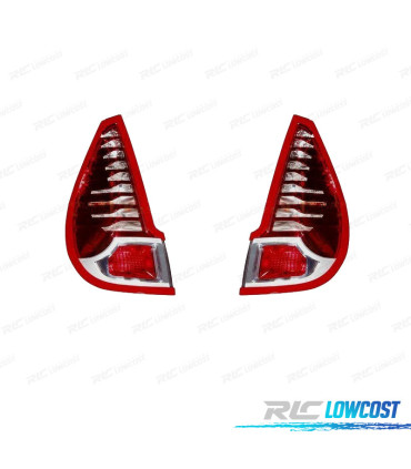FEUX ARRIÈRE RENAULT SCENIC III 09-12 BLANC ROUGE