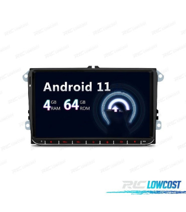 AUTORADIO GPS 9" ANDROID 11 VOLKSWAGEN VW POUR SKODA SEAT
