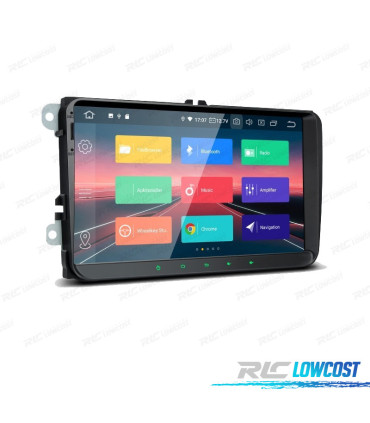 AUTORADIO 2DIN GPS ANDROID 12 TOUCH LCD 9" VOLKSWAGEN VW POUR SEAT ET SKODA