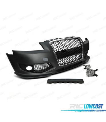 PARE CHOCS FRONTAL AUDI A3 8P 04-08 LOOK RS3 CHROMÉ NOIR