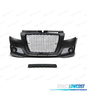 PARE CHOCS FRONTAL AUDI A3 8P 08-12 RS NOIR PDC
