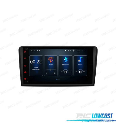 AUTORADIO GPS ANDROID 12 POUR AUDI A3 S3 RS3 03-12
