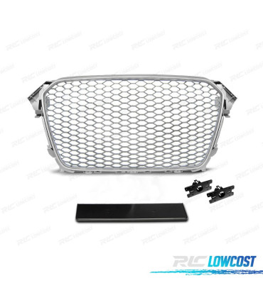 CALANDRE AUDI A4 B8 11-15 LOOK RS GRIS CLAIR