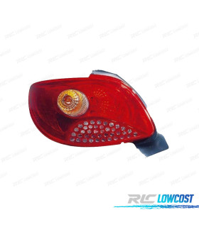 FEUX ARRIÈRE GAUCHE PEUGEOT 206 PLUS 09-13 AMBRE ROUGE