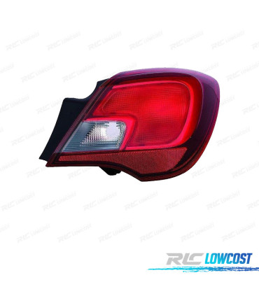 FEUX ARRIÈRE DROIT POUR OPEL CORSA E 3P 15-19 BLANC ROUGE