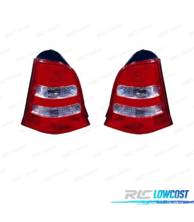 FEUX ARRIÈRE MERCEDES CLASSE A W168 01-04 BLANC ROUGE