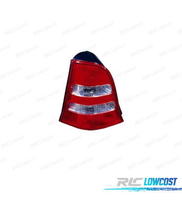 FEUX ARRIÈRE GAUCHE POUR MERCEDES CLASSE A W168 01-04 BLANC ROUGE
