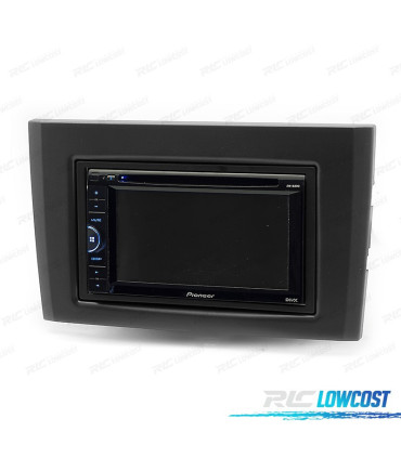 FACADE AUTORADIO 2-DIN NOIR POUR VOLVO XC90 02-14