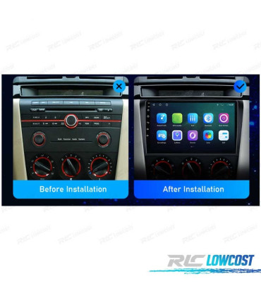 AUTORADIO GPS ANDROID 11 ECRAN TACTILE LCD 7" POUR MAZDA 3 ANDROID BLUETOOTH