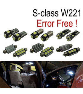 KIT 26 AMPOULES LED INTÉRIEUR MERCEDES CLASSE S W221 S500 S550 S600 S63AMG S65AMG 06-13