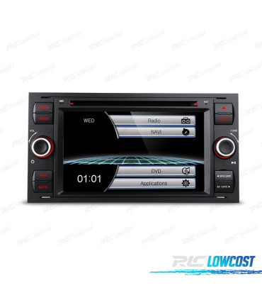 AUTORADIO GPS 2DIN 7" GPS TACTILE POUR FORD FOCUS C-MAX FIESTA GALAXY KUGA MONDEO S-MAX TRANSIT