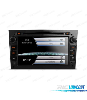AUTORADIO 2DIN POUR OPEL USB GPS TACTIL HD 7" NOIR FUMÉ