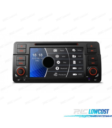 AUTORADIO 2DIN 7" POUR BMW SÉRIE 3 E46 98-06 USB GPS TACTIL HD