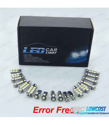 KIT 11 AMPOULES LED INTÉRIEUR ALFA ROMEO 156 98-05