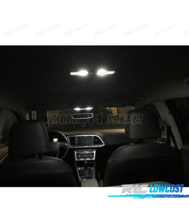 KIT AMPOULE LED INTÉRIEUR POUR SEAT LEON MK3 5F 5F1 5F5 5F8 13-18