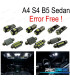 KIT 12 AMPOULES LED INTÉRIEUR AUDI A4 B5 BERLINE 96-01