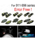 KIT 10 AMPOULES LED INTÉRIEUR POUR PORSCHE 911 996 CARRERA S TURBO 4S 98-05