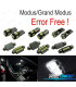 KIT 12 AMPOULES LED INTÉRIEUR POUR RENAULT MODUS GRAND MODUS 04-13