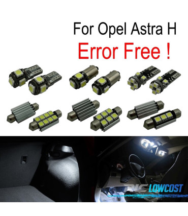KIT 15 AMPOULES LED INTÉRIEUR POUR OPEL ASTRA H OPC GTC BERLINE 04-09