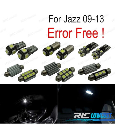 KIT 6 AMPOULES LED INTÉRIEUR HONDA JAZZ 09-13
