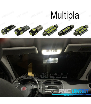 KIT 7 AMPOULES LED INTÉRIEUR POUR FIAT MULTIPLA 99-10