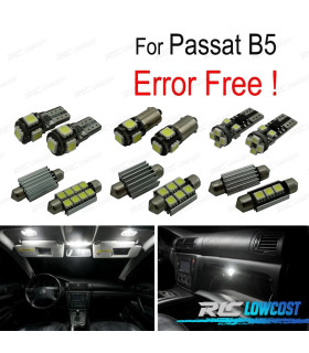 KIT 11 AMPOULES LED INTÉRIEUR POUR VOLKSWAGEN VW PASSAT B5 97-05