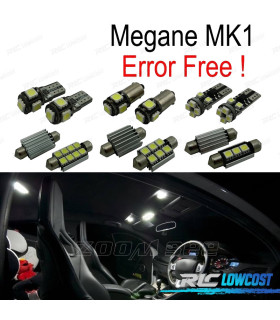 KIT 10 AMPOULES LED INTÉRIEUR POUR RENAULT MEGANE I 1 MK1 BERLINE BREAK COUPÉ 95-03