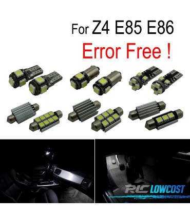 KIT 14 AMPOULES LED INTÉRIEUR POUR BMW Z4 E85 E86 Z4 ROADSTER COUPÉ CABRIOLET 03-08