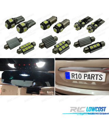 KIT 13 AMPOULES LED INTÉRIEUR POUR MINI COOPER R55 R56 11-15