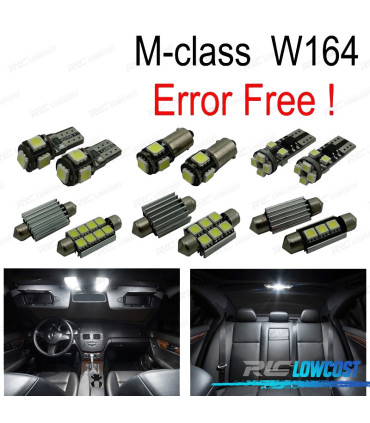 KIT 16 AMPOULES LED INTÉRIEUR POUR MERCEDES CLASSE ML W163 98-05