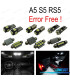 KIT 14 AMPOULES LED INTÉRIEUR AUDI A5 S5 RS5 B8 08-15