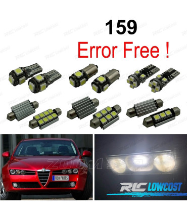 KIT 15 AMPOULES LED INTÉRIEUR POUR ALFA ROMEO 159 05-11