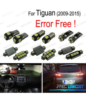 KIT 14 AMPOULES LED INTÉRIEUR POUR VOLKSWAGEN VW TIGUAN 09-15