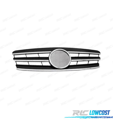 CALANDRE MERCEDES C W203 00-07 SPORTLOOK CHROMÉ NOIR